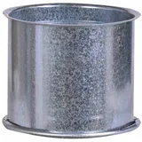 FireFix Doppelwandfutter Ø 100 mm aus unlackiertem Metall 0,06 m silber