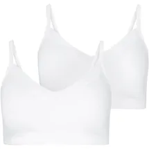Jockey Bralette JOCKEY "Soft Stretch Lace", Damen, Gr. L, N-Gr, weiß, Jersey, Obermaterial: 92% Polyamid, 8% Elasthan, unifarben, bequem, BHs Bralette, verstellbare Träger für eine anpassbare Passform