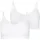 Jockey Bralette JOCKEY "Soft Stretch Lace", Damen, Gr. L, N-Gr, weiß, Jersey, Obermaterial: 92% Polyamid, 8% Elasthan, unifarben, bequem, BHs Bralette, verstellbare Träger für eine anpassbare Passform