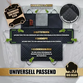 BigDean Robuste Autoschondecke Schwarz