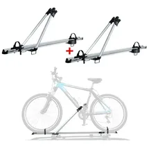 Hakr Dachfahrradträger bis 17kg Aluminium Silber 2tlg