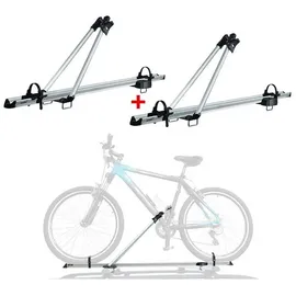 Hakr Dachfahrradträger bis 17kg Aluminium Silber 2tlg