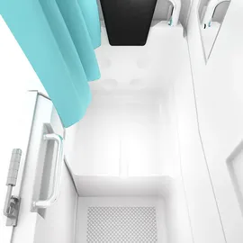 AcquaVapore Seniorendusche und Sitzwanne Kombination Wanne mit Tür S08D-A-L 68x110x205cm