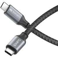 Sonero USB-C auf USB-C 2 m Grau/Schwarz