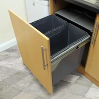 KuKoo Mülleimer 45 l Silber