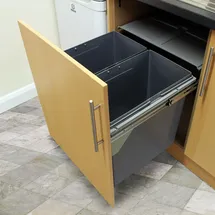 KuKoo Mülleimer 45 l Silber
