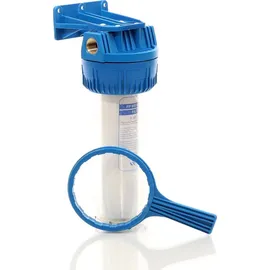 Naturewater NW-BR10A 1 Stufen Wasserfilter, 5 μ, 20,67 mm (1/2") Filtereinsatz, Ø60 mm PP Kartusche, Filter Wandhalterung, Filterschlüssel, Sedimentfilter