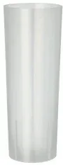 Papstar Longdrinkbecher, transluzent, unzerbrechlich 16503 , 1 Karton = 50 Packungen à 10 Stück, Füllmenge: 0,3 l