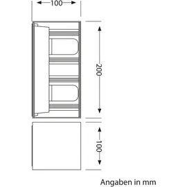 ledscom.de Wandleuchte CUBEL, Dämmerungssensor, Bewegungmelder für außen, IP65, Up-/Downlight, anthrazit matt, rechteckig, 2x G9 max. 10W