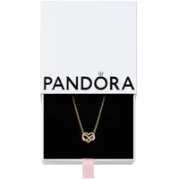 Pandora Funkelnde Unendlichkeits-Herz Collier-Halskette Gold