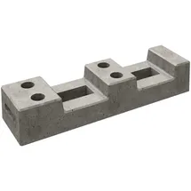 Schake Bauzaunfuß aus Beton 700 mm x 130 mm x 190 mm 25 kg