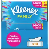 Kleenex Family Stoffe - 1400 Taschentücher - 10 x 140 Stück - Geschenkbox