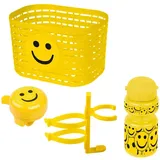 Ventura Kids Smile Fahrradklingel Zubehörset - Gelb