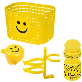 Ventura Kids Smile Fahrradklingel Zubehörset - Gelb