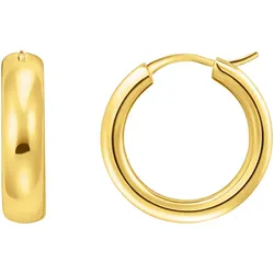 Paar Creolen THOMAS SABO "Schmuck Silber 925 Ohrringe Chunky-Design, CR746", gold (gelbgoldfarben), Ohrringe, Damen, Silber 925 (Sterlingsilber)