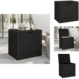 Vidaxl - Gartenbox Schwarz 55,5x43x53 cm Polypropylen - Gartenbox - Außenbereich Aufräumen - Gartenorganisation - Stauraum - Polypropylen