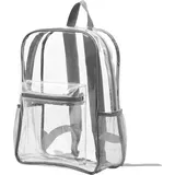 Damen-Rucksack, doppelte Schultergurte, wasserdicht, große Kapazität, durchsichtig, verschleißfest, kratzfest, PVC, transparent, Rucksack, Reise...