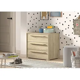 Vipack Stauraumbett Sam 90 x 200 cm Eiche dekor beige