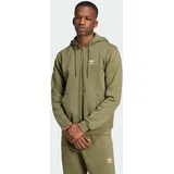 Adidas Trefoil Essentials Reißverschlusspullover Olive Strata S