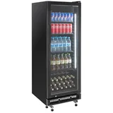 GastroHero Getränkekühlschrank GKS GKS-230, 53 cm breit schwarz