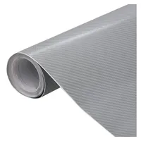 VidaXL Autofolien 2 Stk. 4D Silber 100x150 cm
