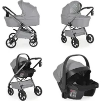 Cangaroo Kombikinderwagen Unique 3 in 1 Babyschale Stoßdämpfer PolyurethanRäder