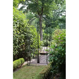 deluke Pforte MIAMI mit Rosenbogen 229 x 108 x 40 cm Schwarz