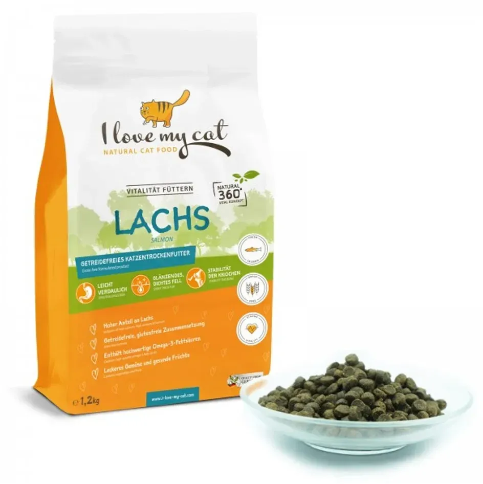 ILMC Getreidefreies Trockenfutter für Katzen mit Lachs 1,2kg