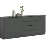 VCM KOPENHAGEN 185 x 79 x 35 cm Anthrazit