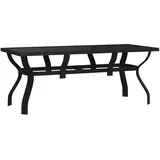 vidaXL Gartentisch 180 x 80 x 70 cm Schwarz