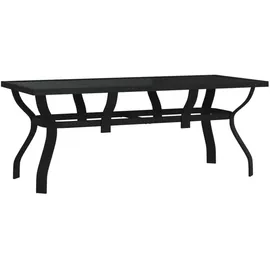 vidaXL Gartentisch 180 x 80 x 70 cm Schwarz