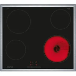 Constructa CA321255, Elektro-Kochfeld, 60 cm, Schwarz, Mit Rahmen aufliegend