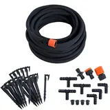 Estexo Perlschlauch Tropfschlauch Gartenschlauch 50 m Schlauch Set Bewässerungsschlauch