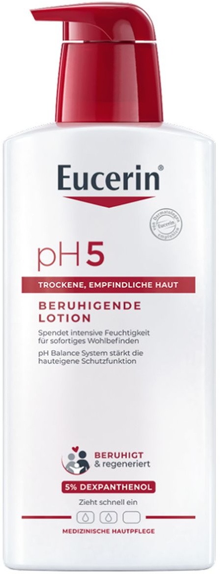 Eucerin® pH5 Lotion – beruhigt strapazierte, empfindliche und trockene Haut & macht die widerstandsfähiger 400 ml Unisex 400 ml Lotion