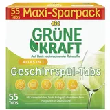 fit Geschirrspül-Tabs »Grüne Kraft Alles-in-1« 55 Stück grün