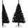 vidaXL Künstlicher Halb-Weihnachtsbaum Schwarz 150 cm