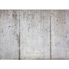 living walls Fototapete Designwalls Concrete Wall grau Schwarz 3,50 m x 2,55 m FSC®