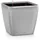 LECHUZA Quadro LS 21 Komplettset 21 x 21 x 21 cm silber metallic