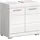 xonox.home Waschbeckenunterschrank Scout 60 x 56 x 34 cm Weiß Hochglanz