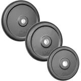 POWER-XTREME Hantelscheibe | Gewichtsscheibe, 30/31mm, gummiert (5kg)