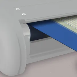 Eclipse Kassettenmarkise 200 x 150 cm grau-weiß