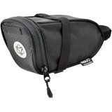 AGU Performance DWR Satteltasche Fahrrad, 0.4L Fahrrad Satteltasche, Wasserabweisend, Reflektierend, 100% Recyceltes Polyester - Schwarz