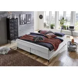 ATLANTIC home collection Boxspringbett »Romy«, ohne Kopfteil, frei im Raum stellbar grau