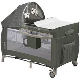 lionelo Sven Plus 4 in 1 Baby Bett Baby ab Geburt bis 15 kg Wickelauflage luftige Seitenwände mit Seiteneingang Tragetasche zusammenklappbar