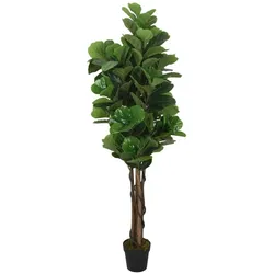 vidaXL Feigenbaum Künstlich 96 Blätter 80 cm Grün
