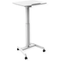 Roline PC-Arbeitstisch, höhenverstellbar, neigbar, weiß