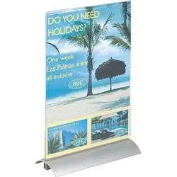 DURABLE Presenters Tischaufsteller DIN A4 1 22 (B) x 3 (T) x 34 (H) cm Transparent