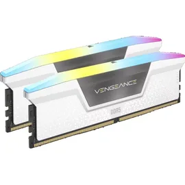 Corsair Vengeance RGB DDR5-5600 64GB Kit (2x32GB) CL40 Weiß CMH64GX5M2B5600C40W