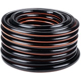 Black & Decker BLACK+DECKER Gartenschlauch 15 Meter - ⌀19MM - Strapazierfähiges PVC - Gartenbewässerung, Autowäsche, Poolbefüllung - Passend für jeden Standardwasserhahn - Schwarz/Orange