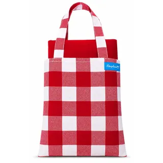 Ringelsuse Picknickdecke Baumwolle mit Tragetasche – Familien- & Spieldecke für Park, Strand & Garten – Waschbar 60° – 102 x 132 cm